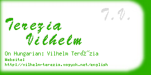 terezia vilhelm business card